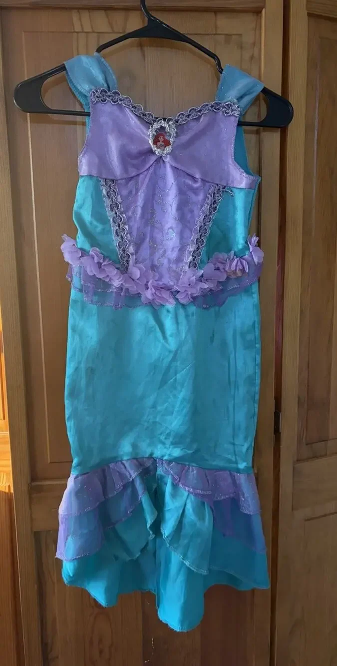 Disney Little Mermaid Princess Ariel Girls Costume Size S (4-6x)